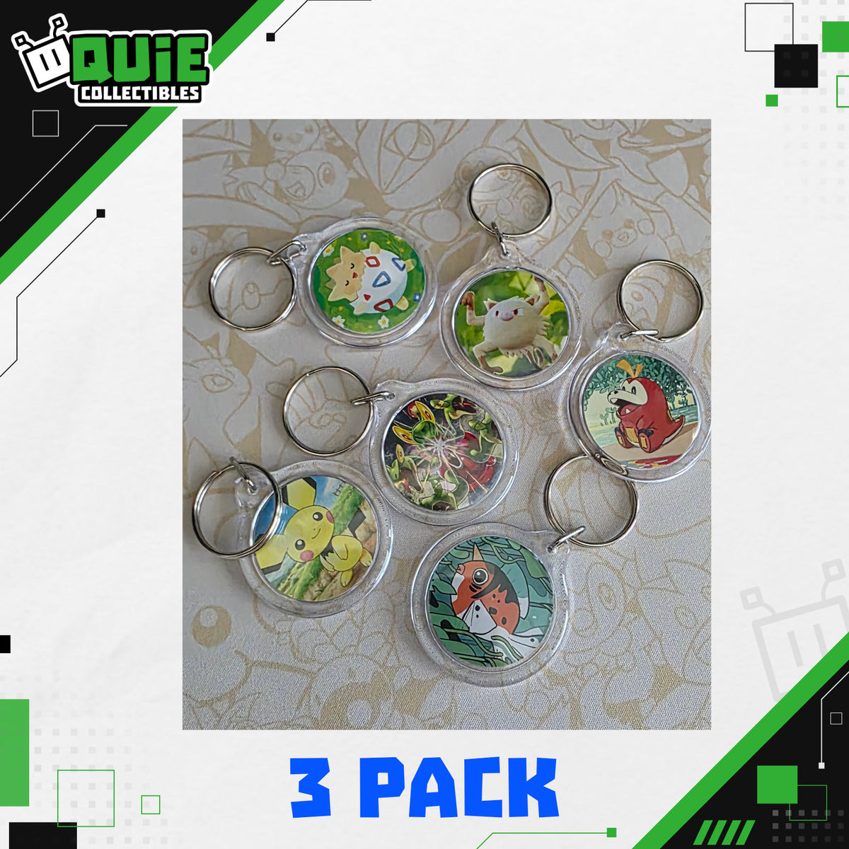 Pokémon Keychain 3-Pack