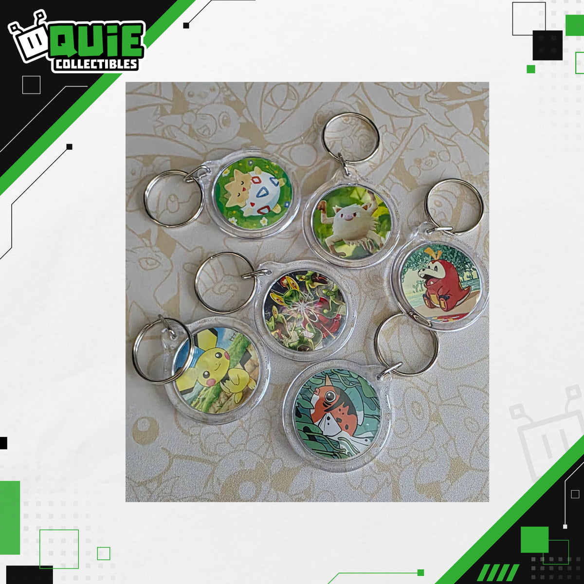 Handmade Pokémon Card Keychain