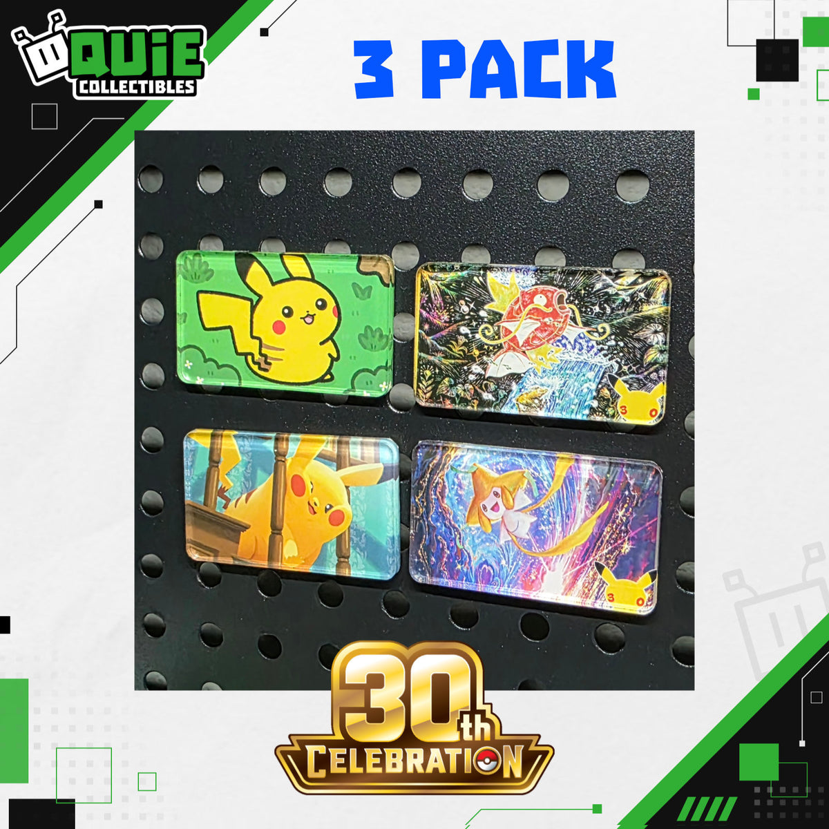 Pokémon Card Art Magnet 3-Pack