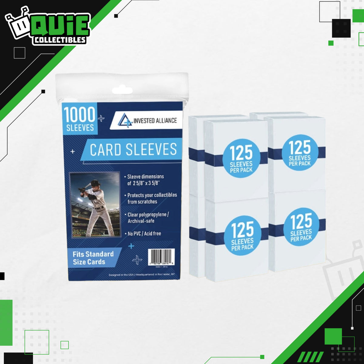 Invested Alliance Standard Card Sleeves – 1,000 Count