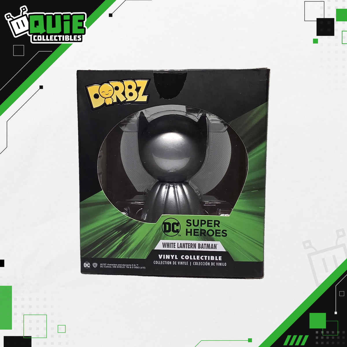 Funko Dorbz: DC Super Heroes – White Lantern Batman #252 – Limited Chase Edition