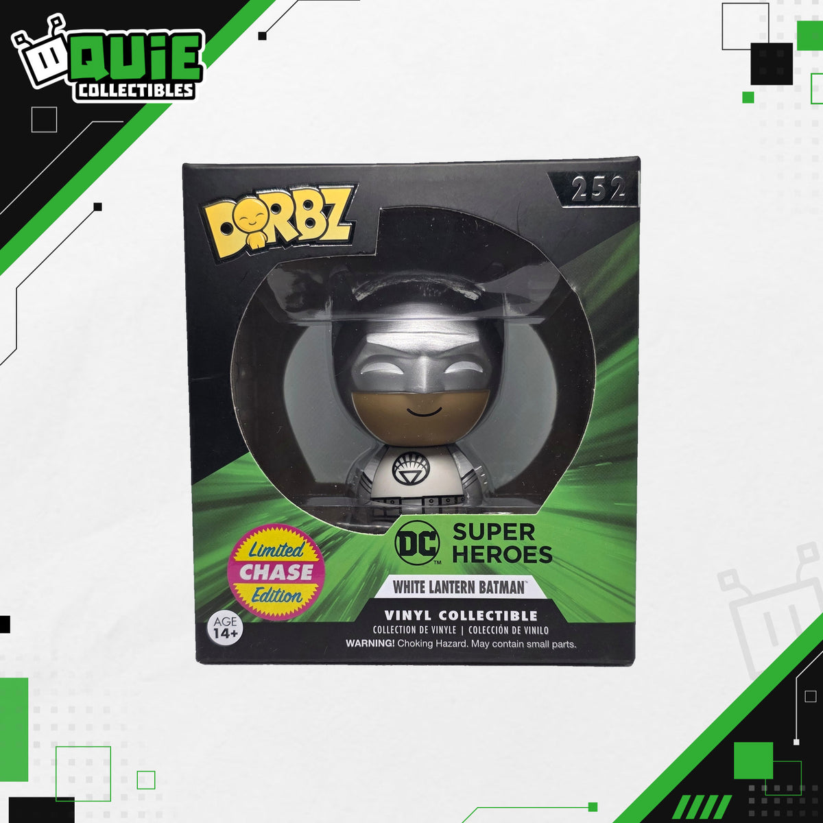 Funko Dorbz: DC Super Heroes – White Lantern Batman #252 – Limited Chase Edition
